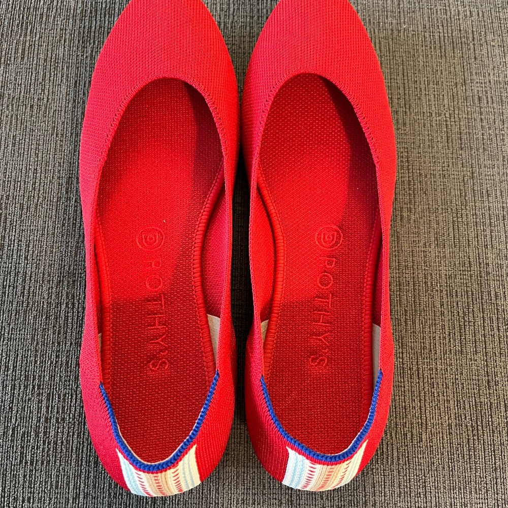 Rothy's The Square in Cardinal Size 9.5